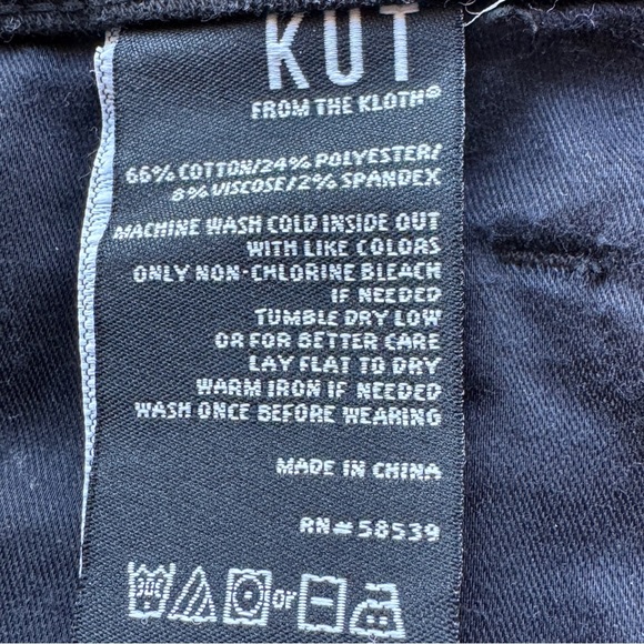 Kut from the Kloth Black Flare Jeans,HIGH RISE, ANA - Picture 6 of 10